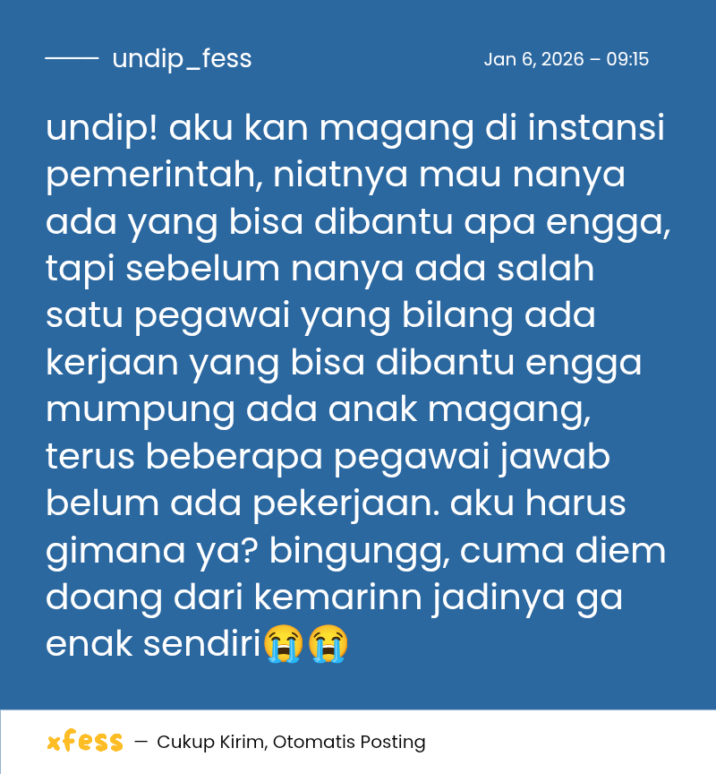 UNDIP MENFESS tweet media