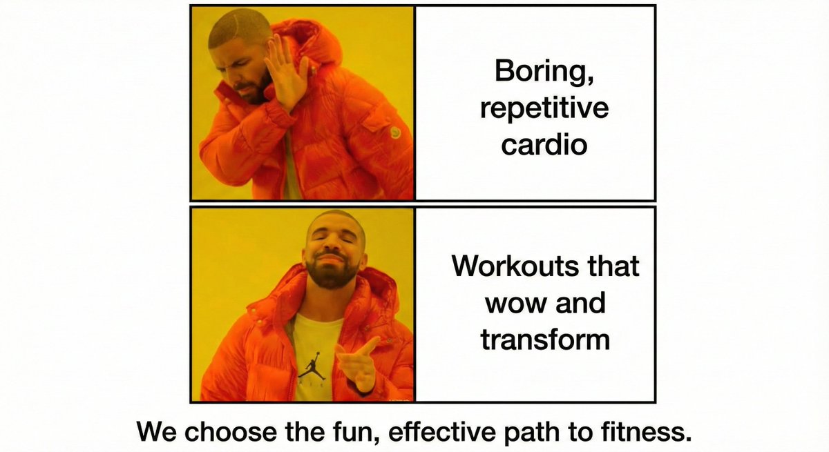 TripleC_AI's tweet photo. Fitness fused with AI: Workouts that wow and transform! 🔥 

TripleC personalizes progress with joyful, data-driven vibes for bodies and minds that soar. 

Sweat the fun stuff—who's crushing goals?  #AIFitFiesta #TripleC https://t.co/SZUBJbSB67