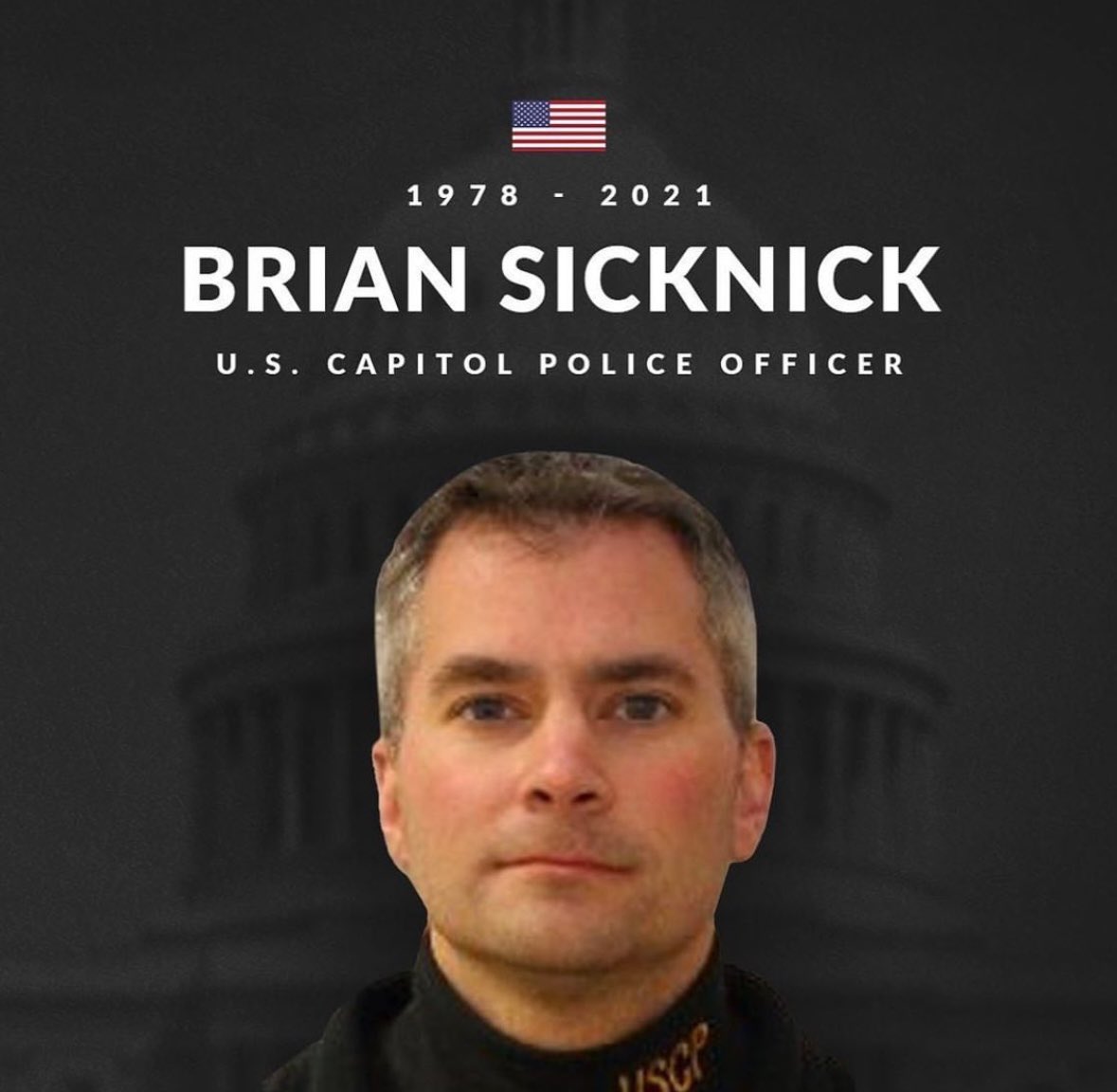 5 years ago, Trump's thugs tried to overthrow our government and murdered law enforcement. Here is a list of every officer his angry mob killed or injured on January 6th:

1.) Officer Brian Sicknick defended the Capitol and later died from the traumatic injuries he suffered.