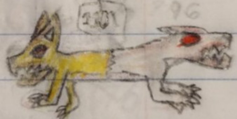 ✨🐶 el experimento 11012 🐶✨

El perro de dos cabezas 

Agresivos??| No

Fuerza| ???

Habilidades| ???