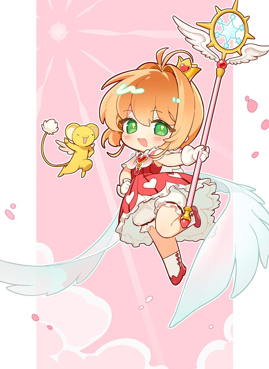 16neko_cc's tweet photo. 虽迟但到，��年快乐～！
今年也绝对～没问题哒！！ 🌸

#木之本桜 #カードキャプターさくら https://t.co/HsWmImOLpu