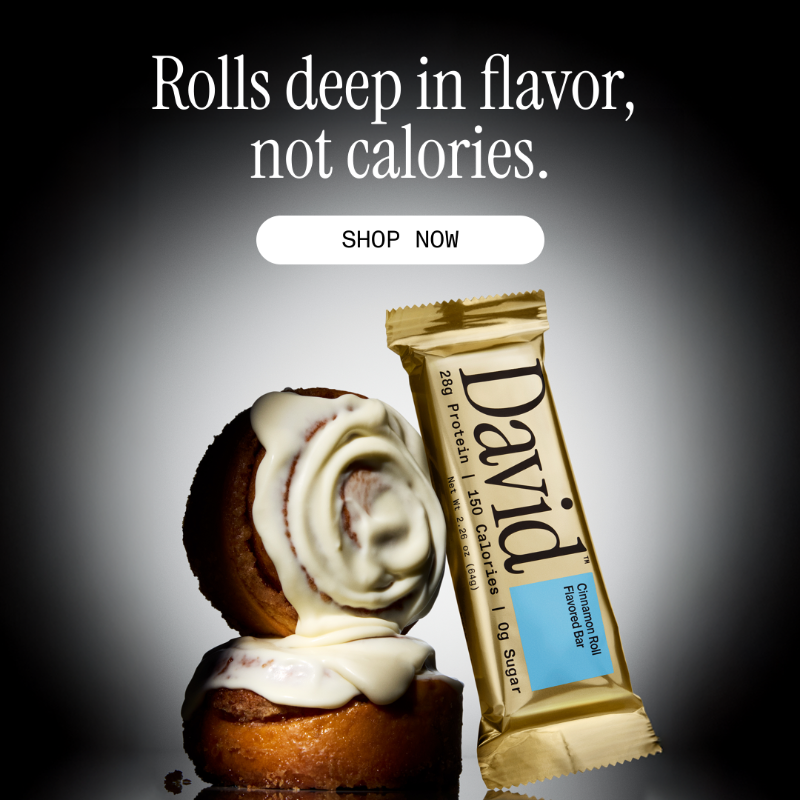 david_protein's tweet photo. The Optimal Protein for Your Optimal Form. 

David delivers the most protein for the fewest calories. With 28g of protein, 150 calories, and 0g of sugar, David is where discipline meets indulgence. 

Buy 4 cartons on our site, and get the 5th free.