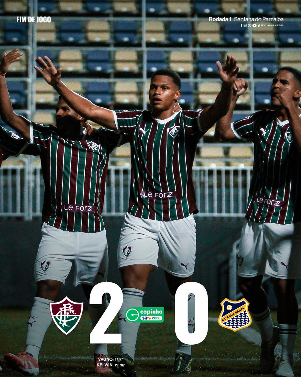 VEEEENCEEEE O FLUMINEEENSEEE!

VAGNO MARCA UM GOLAÇO, KELWIN MARCA DE PÊNALTI E OS #MLKSDEXERÉM BATEM O ÁGUA SANTA POR 2 A 0 NA ESTREIA DA @COPINHA! 🇭🇺🇭🇺🇭🇺

#VEMQUETEM