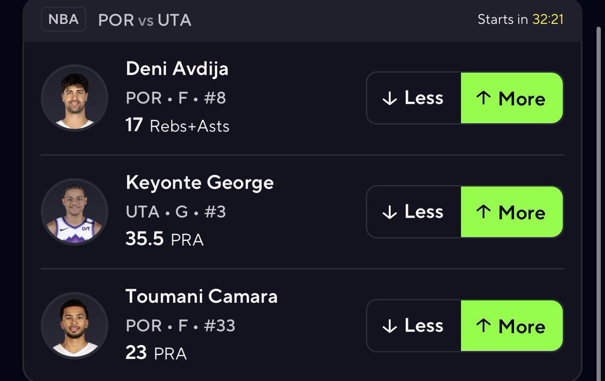 PotdPrizepicks's tweet image. NBA (National blowout association) day 

If this 6X GameStack doesn’t cash for 6X✅
I will make a giveaway for you all bc I know 75% of the people lost money today

Link below 🔗⬇️