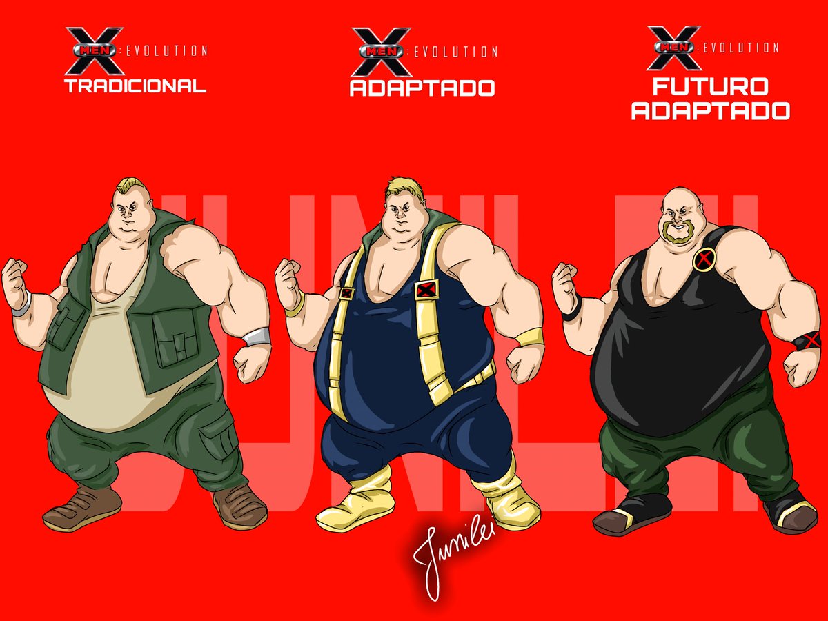 JunileiMaik's tweet photo. 25 ANOS DE X-MEN EVOLUTION 
36 - BLOB
Série de artes comemorativas de cada personagem da animação imaginando um contexto onde no futuro cada um faz parte da equipe oficialmente.

#xmen #xmenevolution #marvel #blob #fred #duckes https://t.co/4y4KkTfmgt