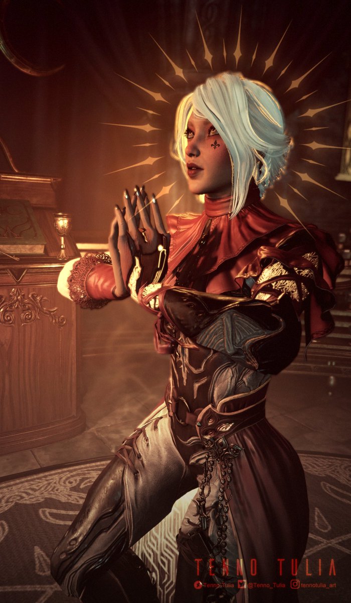Tenno_Tulia's tweet image. Praying to the God Emperor of Mankind 🌟
#Warframe #WarframeCaptura #tennocreate #warhammer40k
