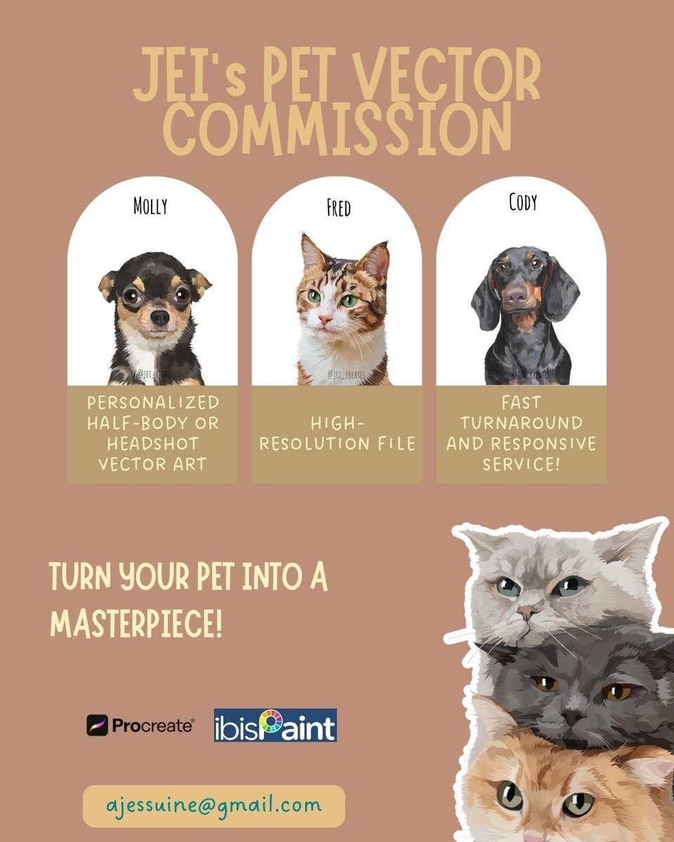 jessuine's tweet photo. Start the New Year with a paw-some memory 🐶🎆
Turn your furry friend into timeless vector art for just $10 or ₱500. DM us to order!
#commissionsopen #vector #petvector #art #artcommissions #commissionsopen #artmoots https://t.co/jVcioQzRlG