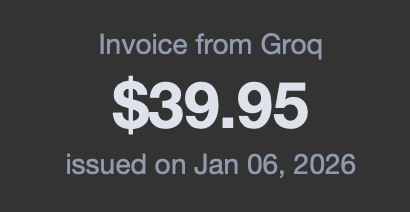 collantes's tweet photo. I am getting there. Finally i do enough work to get charged past 2$! @GroqInc https://t.co/22JzK4f3xh