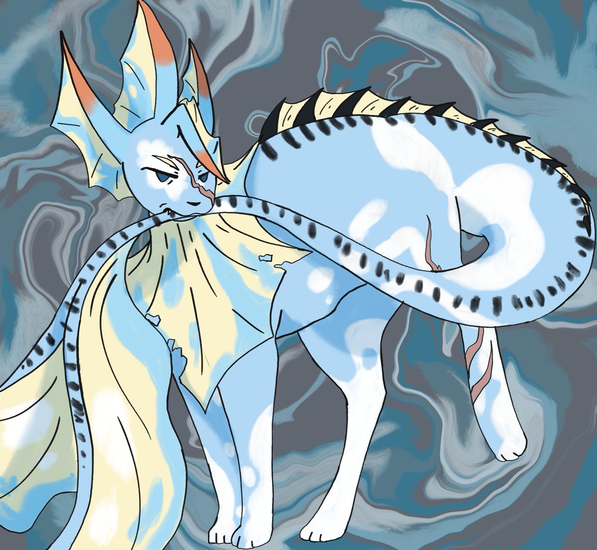 load_volo's tweet photo. Guy who bites his tail https://t.co/FcG4E8B0ax