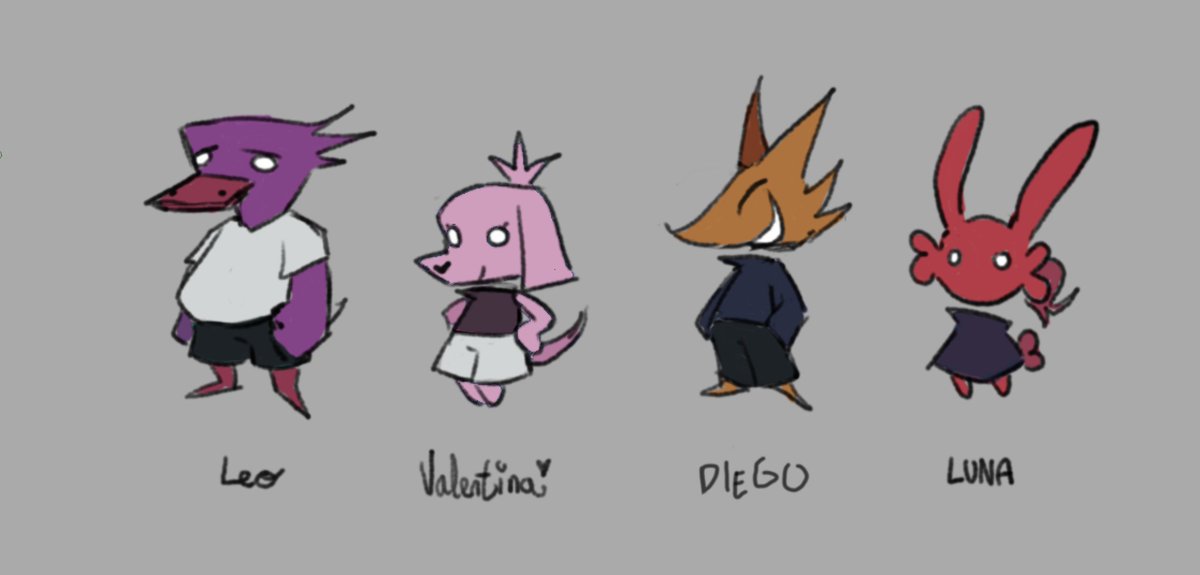 ChezzarCat's tweet photo. Yall need more characters to eat.... Luna has a small friendgroup in her original universe!! One of the main reasons she wanna go back

maybe we see alternatave versions of these on other universes tho.... https://t.co/NMts2bnQrJ