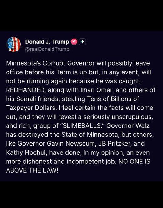 wenbei2022's tweet image. 🚨突发新闻：特朗普总统称蒂姆·沃尔兹被“当场抓获”，与他的索马里朋友合谋窃取了数百亿美元。
“没有人可以凌驾于法律之上，”特朗普说。
把他关起来！沃尔兹不能仅仅因为辞职就被原谅！

🤔下一个污点证人：🇺🇸#沃尔兹