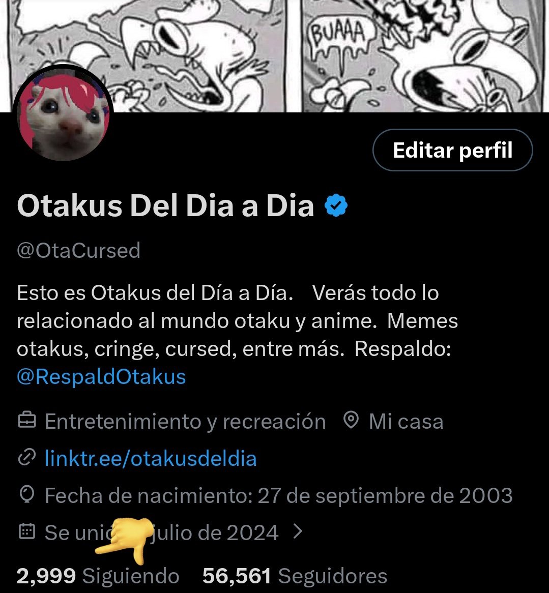 OtaCursed's tweet image. Ese número no se puede quedar así, el que pase el mejor meme lo sigo