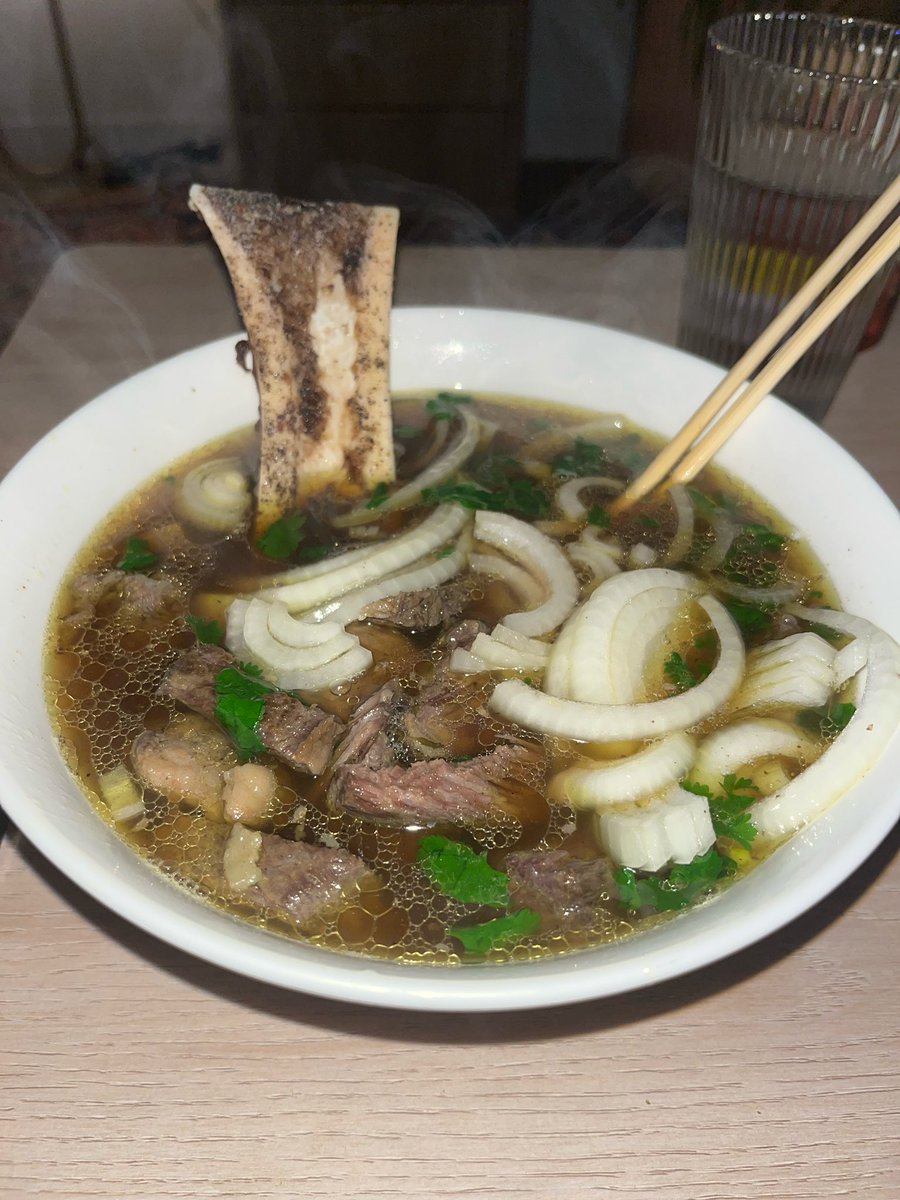Why are you not crushing homemade bone marrow pho on the nightly?