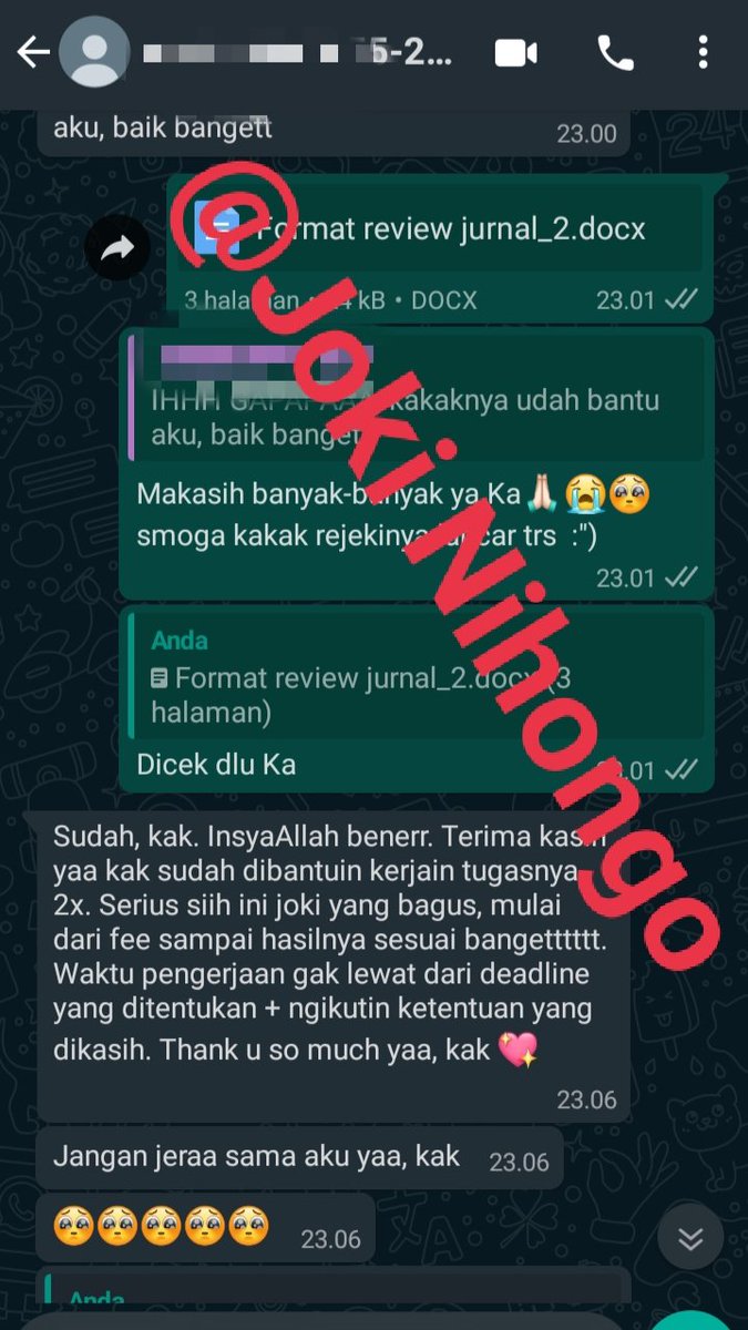 joki_nihongo's tweet photo. Ohayou .... ^^
Yuk yg butuh joki tugas boleh bgt DM yah^^Joki Nihongo dah open nih. Tugas tulis, resume, makalah, parafrase, artikel juga bisa lho. Dijamin amanah dan rahasia aman. Testi? cek pin
WA : https://t.co/KzZOqtiOOO
#jokitugas #jokitulis #tugasjepang https://t.co/DsvgrHtbWj