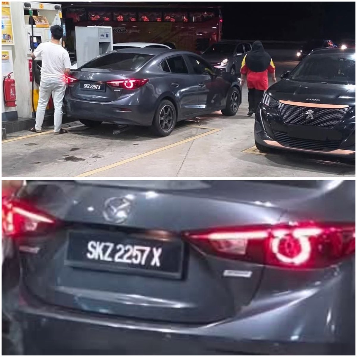 Normal day = I am Singaporean 
Pumping petrol = I am Malaysian

Berlagak kata negara kaya, maju, tapi minyak pun tak mampu nak beli, curi hak rakyat Malaysia.