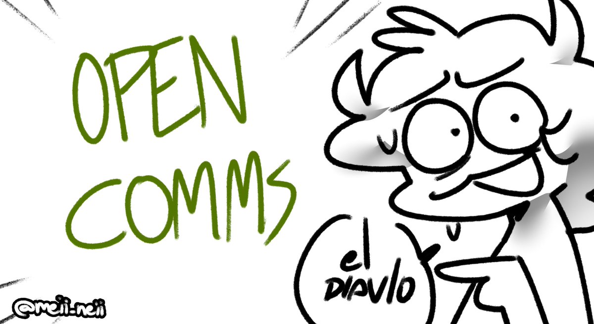 Meii_neii's tweet photo. OPEN COMMISSIONS!!!
- dm only discord!
#commissionopen #Commission https://t.co/QZc5gV4uO3