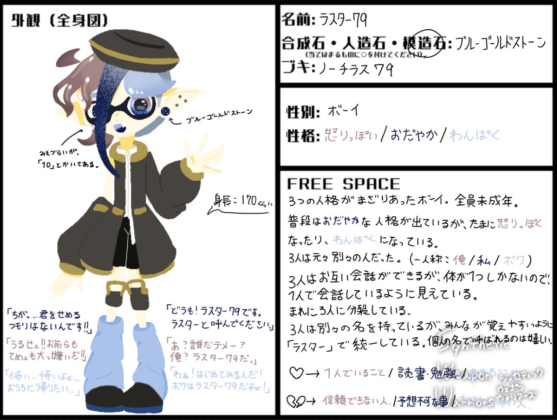 Ch1p_dama9e's tweet photo. #SWWs_CS
ノーチラス79とブルーゴールドストーンで構成されたラスター79君です！ https://t.co/o1ppnBKEGi
