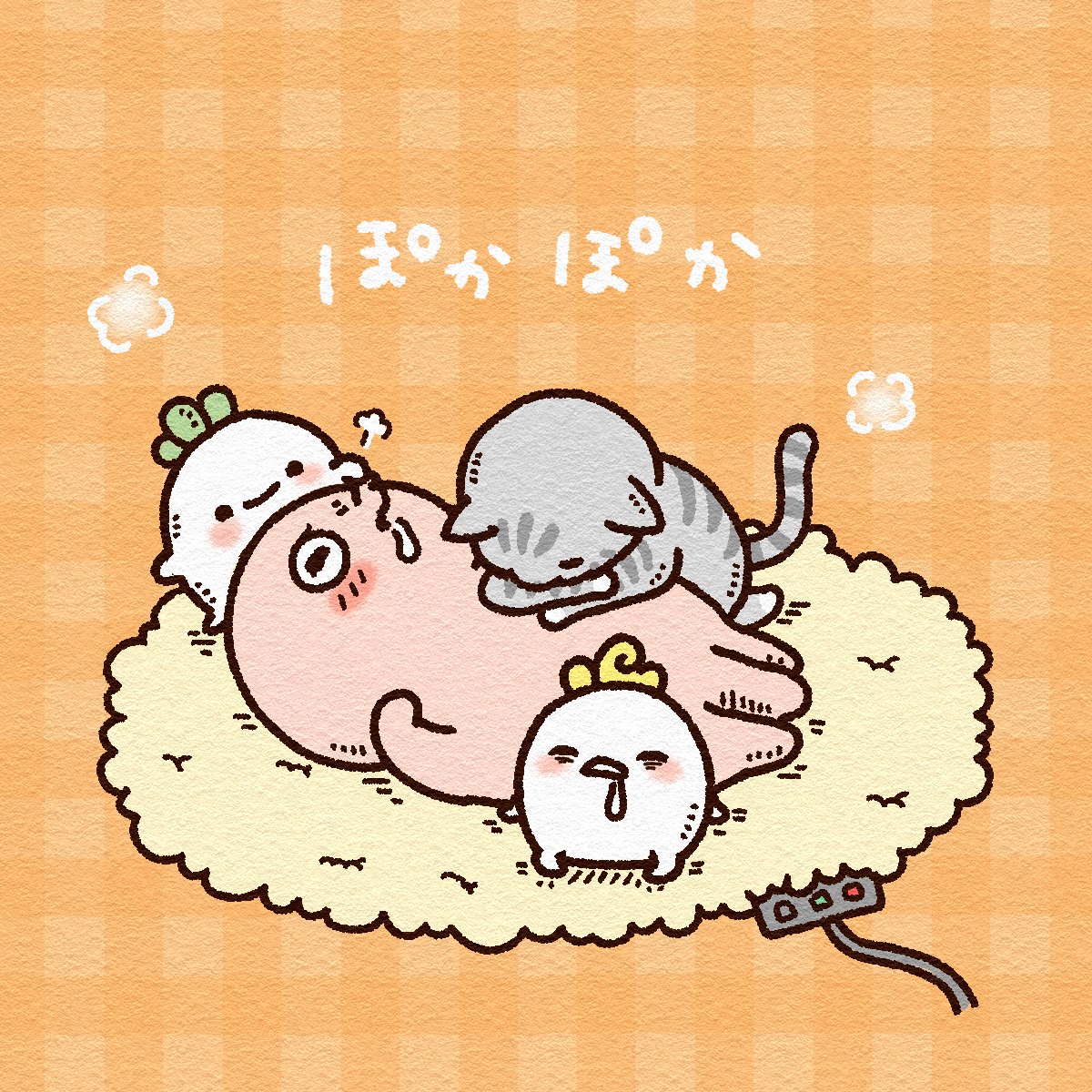 _chiiman's tweet image. ぽかぽか ホットカーペット ♨️🫧