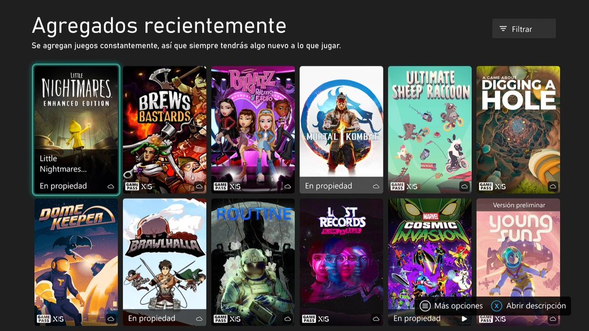 #GamePass añade 2 nuevos juegos por sorpresa:

· Little Nightmares: Enhanced Edition
· Brews Bastards

Hoy podría haber nuevos anuncios 🔥