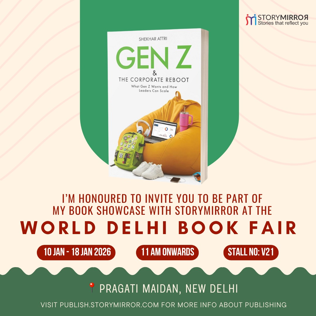 ColShekharA's tweet photo. Gen Z isn’t breaking the workplace.
They’re exposing what no longer works.

My book “Gen Z & The Corporate Reboot” looks beyond stereotypes to unpack what Gen Z truly wants at work, and what leaders must unlearn to scale.

📍 World Delhi Book Fair 2026
🗓 10–18 Jan | Pragati Maidan
📌 @story_mirror  Pavilion | Stall V21

Let’s have better conversations about work, leadership, and the future.

#GenZ  #Leadership  #BooksWorthReading  #management #booklaunch  #WorldDelhiBookFair #IndianAuthors #LeadershipDevelopment @bsindia @FortuneMagazine @Premium_authors @livemint @ZeeBusiness