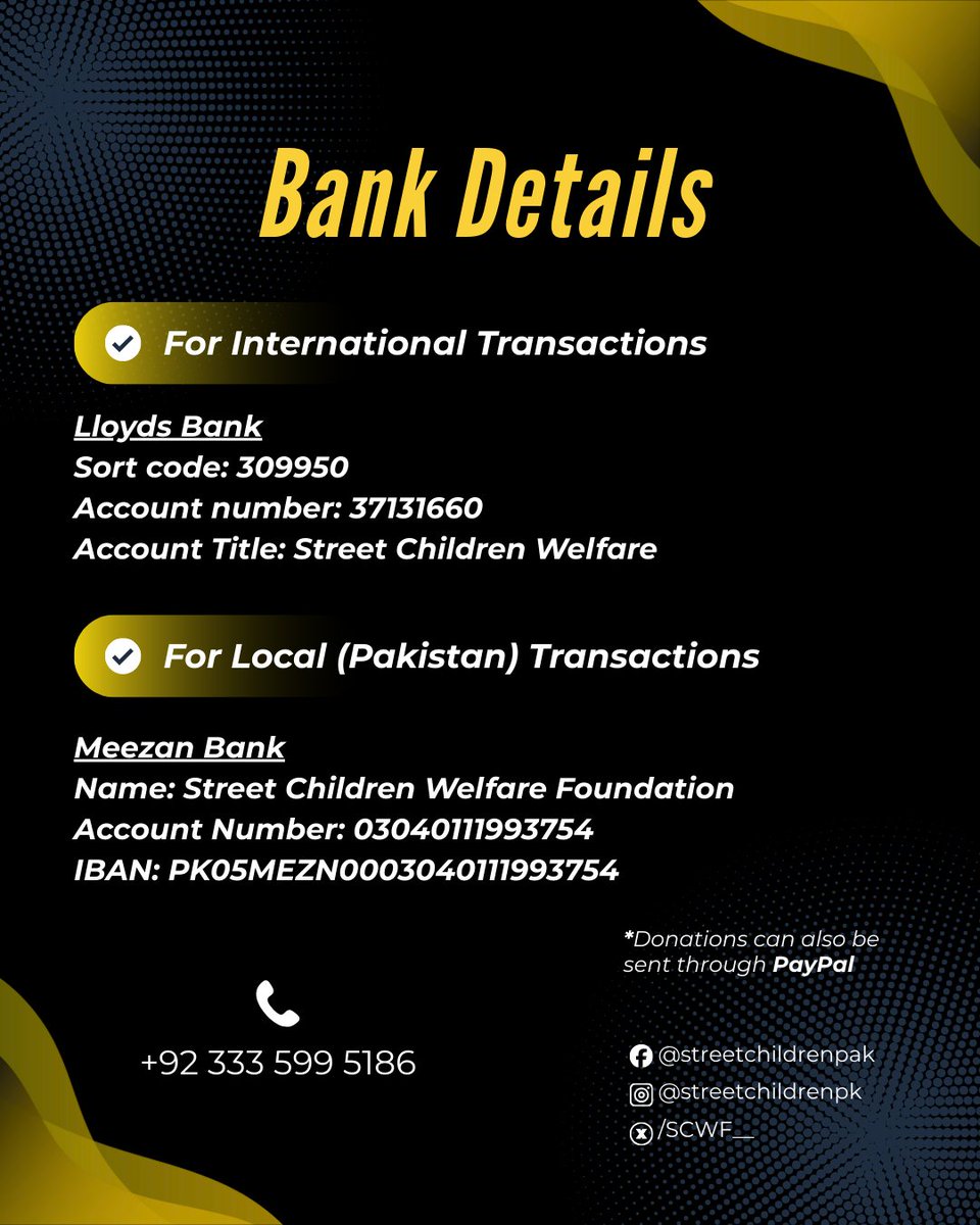 Street Children Welfare Foundation tweet media