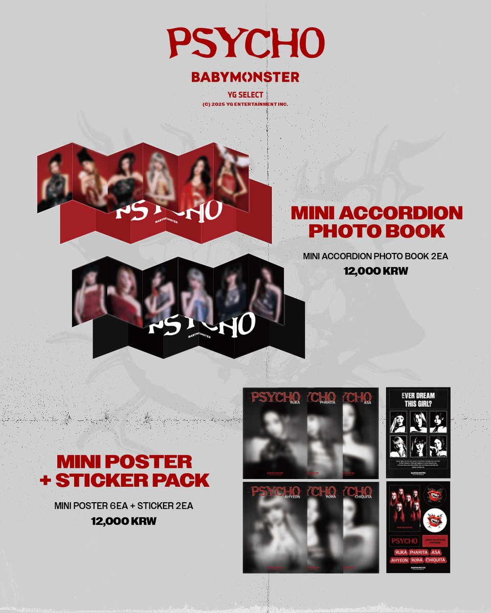 Mサイズ グッズ　psycho babymonster パーカー　RED