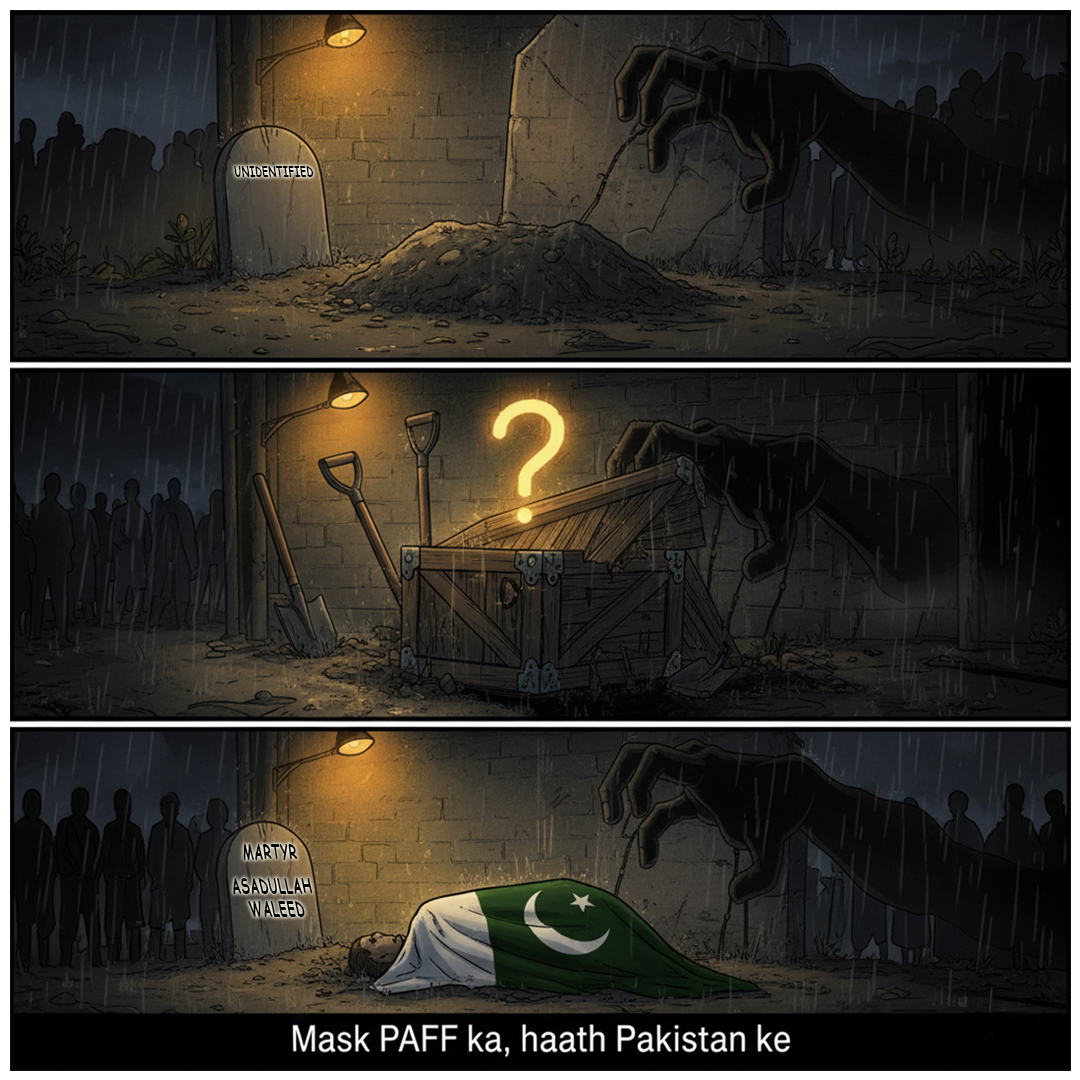 kasheer_w's tweet photo. Unidentified graves don’t stay hidden forever.
From “unknown” to state honours — the mask slips, the hand behind the proxy is exposed.
PAFF ka mask, haath Pakistan ke. Truth always finds its way to light.#PAFF #PakistanExposed #ProxyTerror #TruthUncovered #Terrorism https://t.co/uhjD8KfjB2