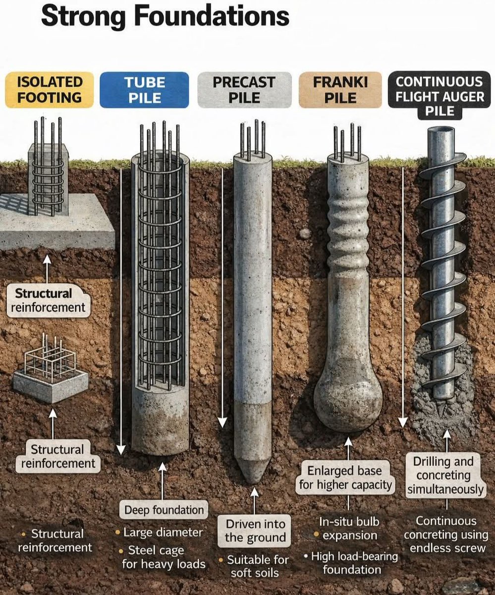 CivilEngDis's tweet image. Strong Foundations – Key Points