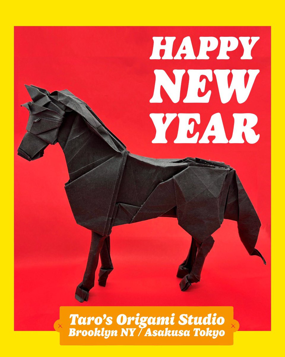 ✨🐴✨Happy New Year 2026✨🐴✨

Thank you for your continued support throughout the past year.
This year we look forward to folding a creative year together with you! 

Wishing you a wonderful year ahead☺️