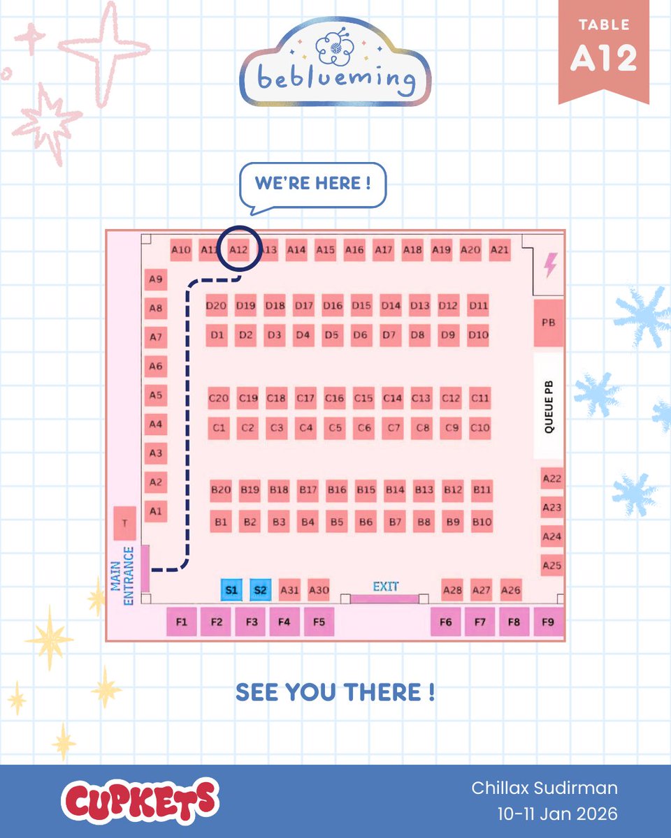 [💖 &amp; 🔁 are appreciated]

This catalogue is our little introduction into what we'll be bringing to our first-ever art market at Cupkets 2.0! 💙

🗓️ : Chillax Sudirman, 10-11 Jan 2026
📍 : Table A12

See you there!

svt day6 xh txt skz cortis
(1/4)