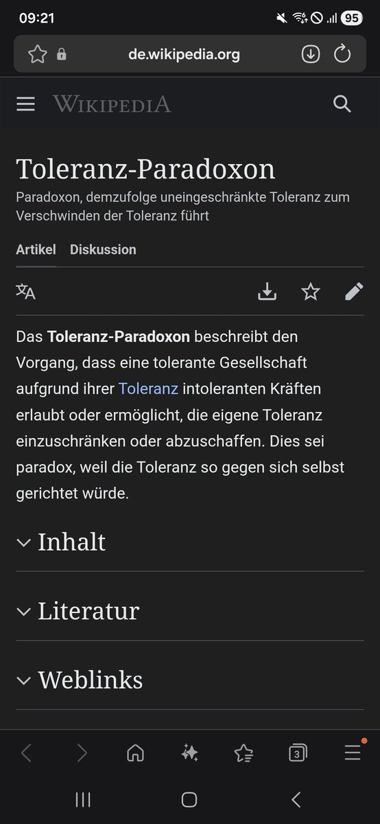 YueShiliVT's tweet photo. Ich glaube es ist aktuell wieder mals die Zeit über das Toleranz Paradoxon zu reden und warum Intolerante """Meinungen""" nicht toleriert werden können https://t.co/iF36yoKuHE