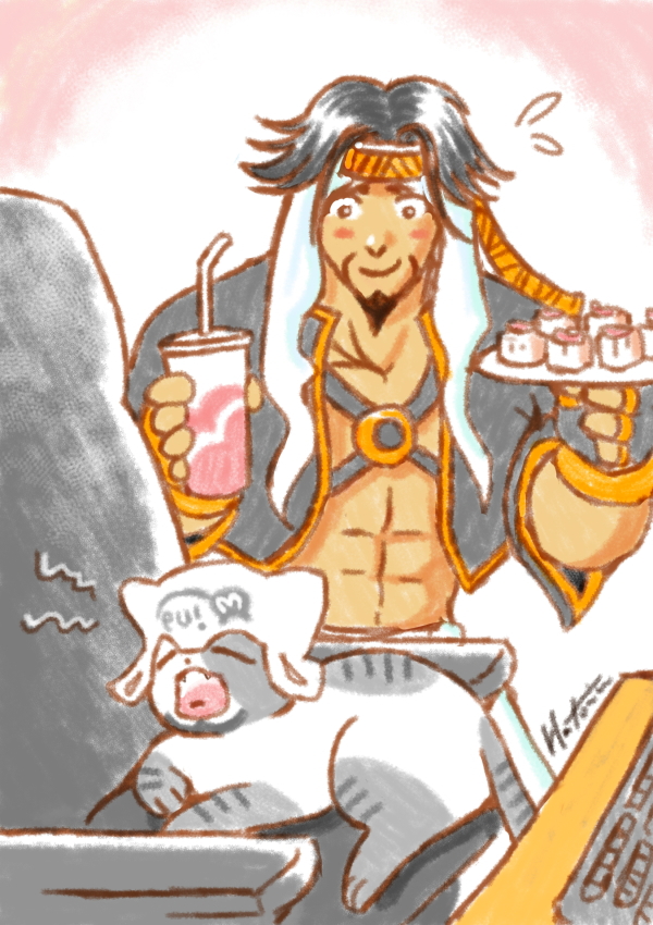 Omiso_Hatomiso's tweet image. 🌪️ラシード＆にゃしーど🐱rkgk

🌪️あれー、そこオレの席ー……
🐱あたためご苦労にゃーｵﾔｽﾐﾆｬｻｲ