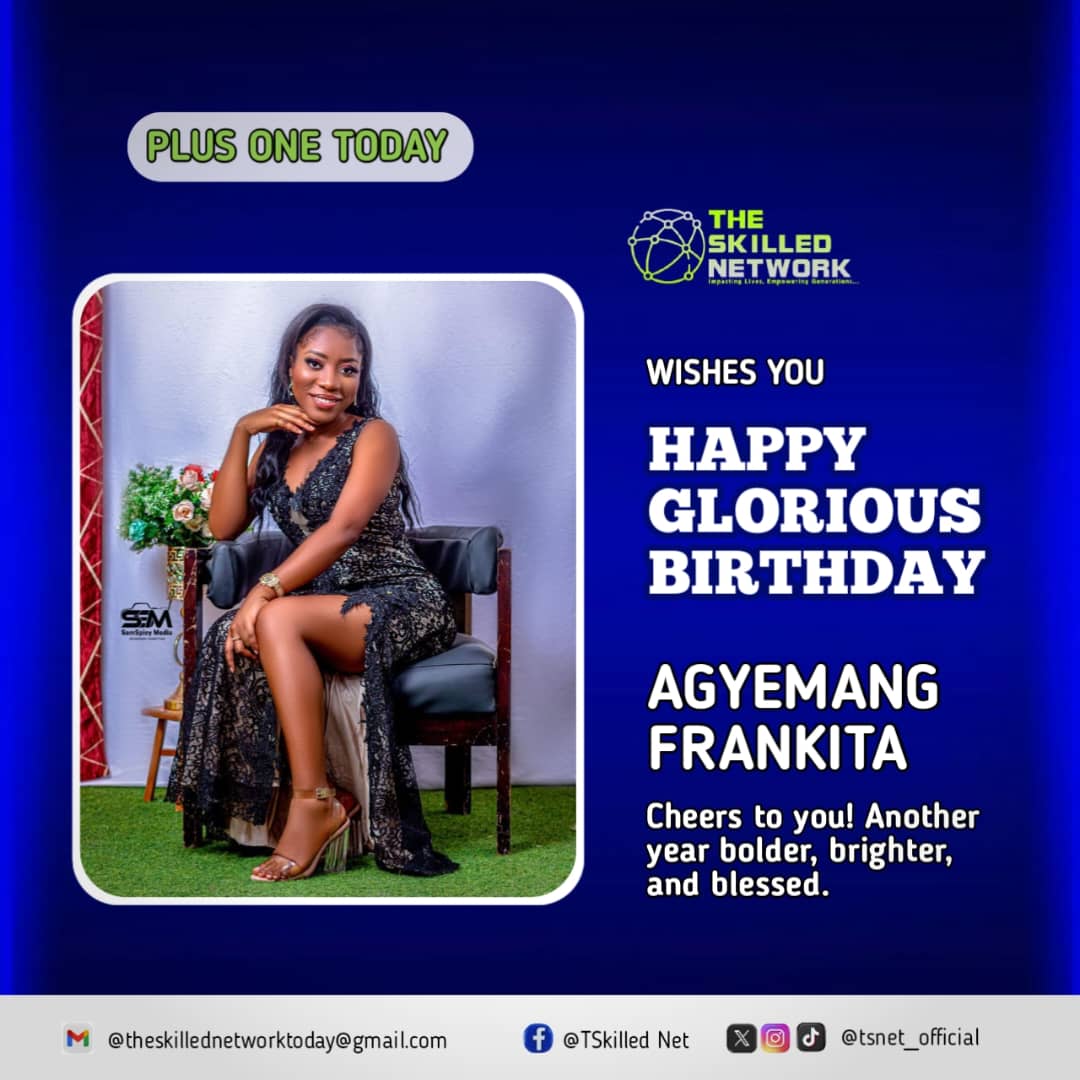 Cheers to another beautiful year of grace, growth, and glow. May this new age bring bigger wins, brighter smiles, and endless blessings. Happy Glorious Birthday, Agyemang Frankita🎉💙
#tsn 
#happybirthday
#2026year