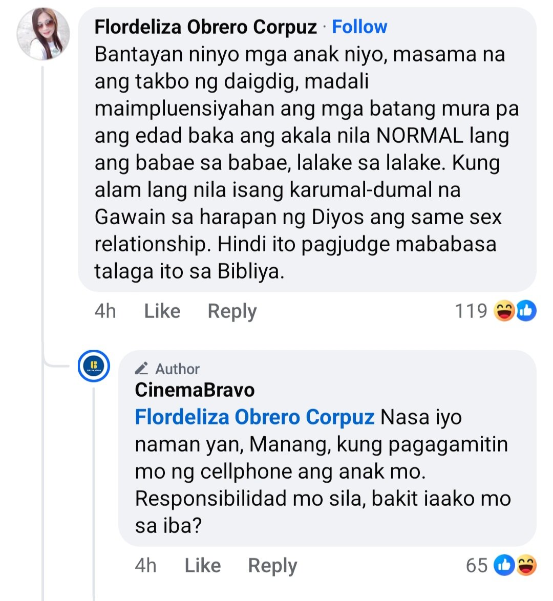smvlsqz_'s tweet photo. Cinemabravo be like: 2026 na walang lugar dito ang mga homophobic https://t.co/m3uN101EQj
