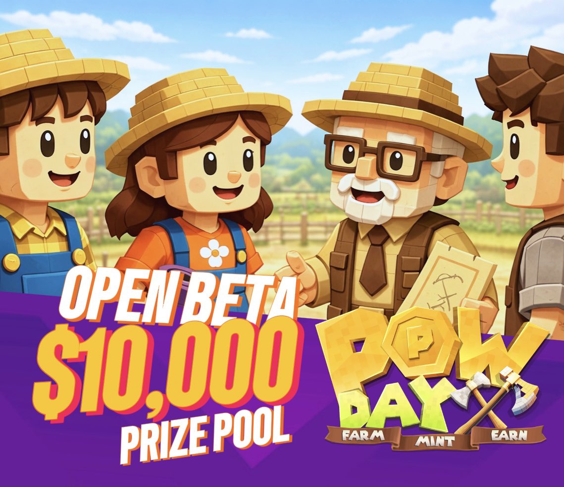 🔥 $10,000 PRIZE POOL | POWDAY OPEN BETA STARTING SOON 🔥

The official Open Beta is about to begin.
⚠️ Early access is LIMITED.

Only for:
•OG Badge holders
•Powday Pass NFT holders
•Selected partner communities (Please inbox if you are a KOL or a community owner.)

👉 No