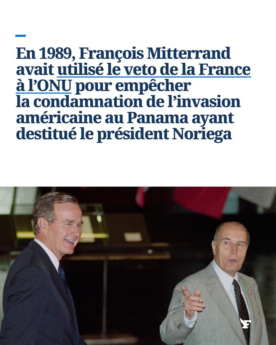 L’enlèvement de Nicolás Maduro n’est pas sans rappeler le précédent de 1989. L’armée américaine avait alors envahi le Panama pour destituer le président Manuel Noriega, avec le soutien de la France. →l.lefigaro.fr/0gDN