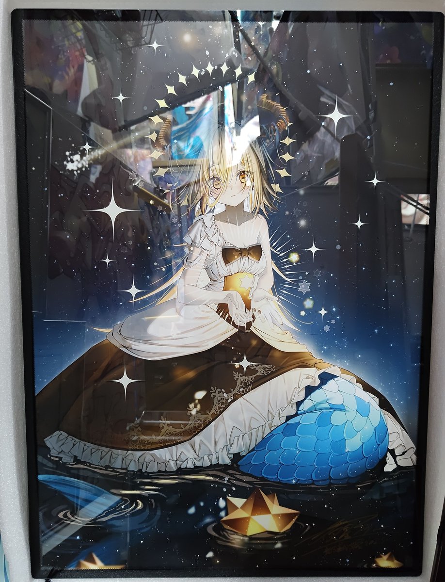 【直筆サイン】Tiv アクリルアート　星を追いかけて 直筆サイン】Tiv アクリルアート 星を追いかけて 直筆サイン】Tiv