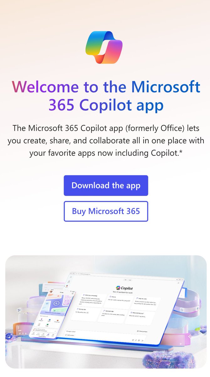 TutaPrivacy's tweet image. 🚨 BREAKING: Microsoft just renamed Office to "Microsoft 365 Copilot app"

All users are now "AI users"

And this will lead to higher prices: tuta.com/blog/microsoft…

#Microsoft365 #MicrosoftCopilot #Microsoft