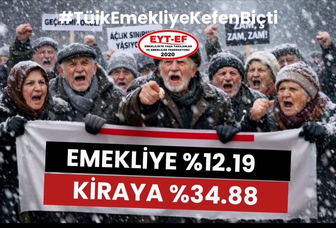 tuncay17yenice1's tweet photo. 🔺Emekliye %12 .19
🔺Kiraya  %34.88

#TüikEmekliyeKefenBiçti
#iktidar5000KısmiyeKefenBiçti https://t.co/zPuINizTfV