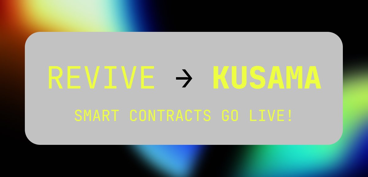 Smart contracts are landing on <a href="/kusamanetwork/">kusama</a>.

What’s included:
• Unified EVM + PVM smart contracts
• Deploy unmodified Solidity
• Familiar Ethereum tooling (Foundry, Hardhat)
• Elastic Scaling 

Kusama first.
<a href="/Polkadot/">Polkadot</a> next.

🔗kusama.subsquare.io/referenda/624