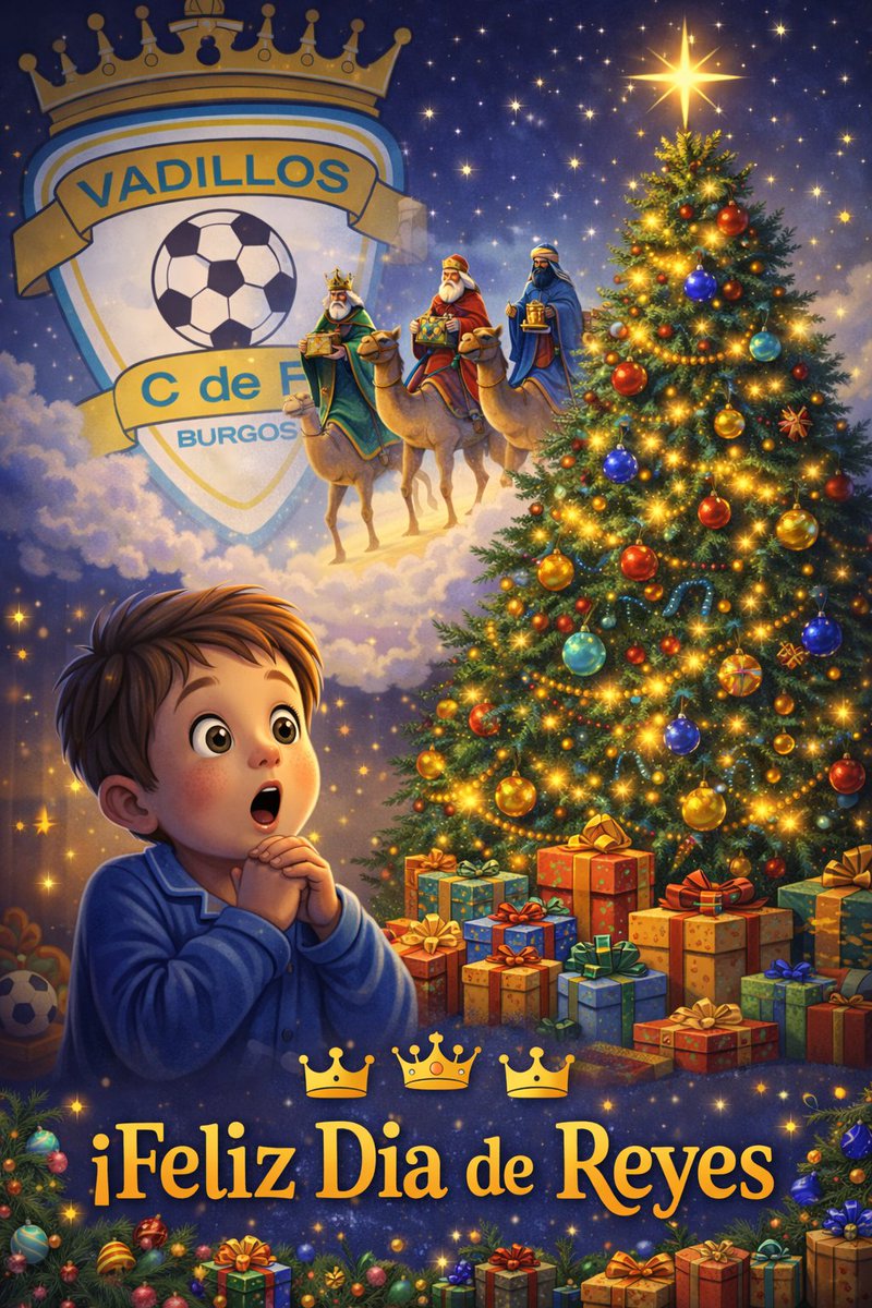 Feliz día de Reyes 

Esperamos que SS. MM.  se hayan portado como merecéis 💛💙

#FiebreAmarilla #FamiliaVadillista