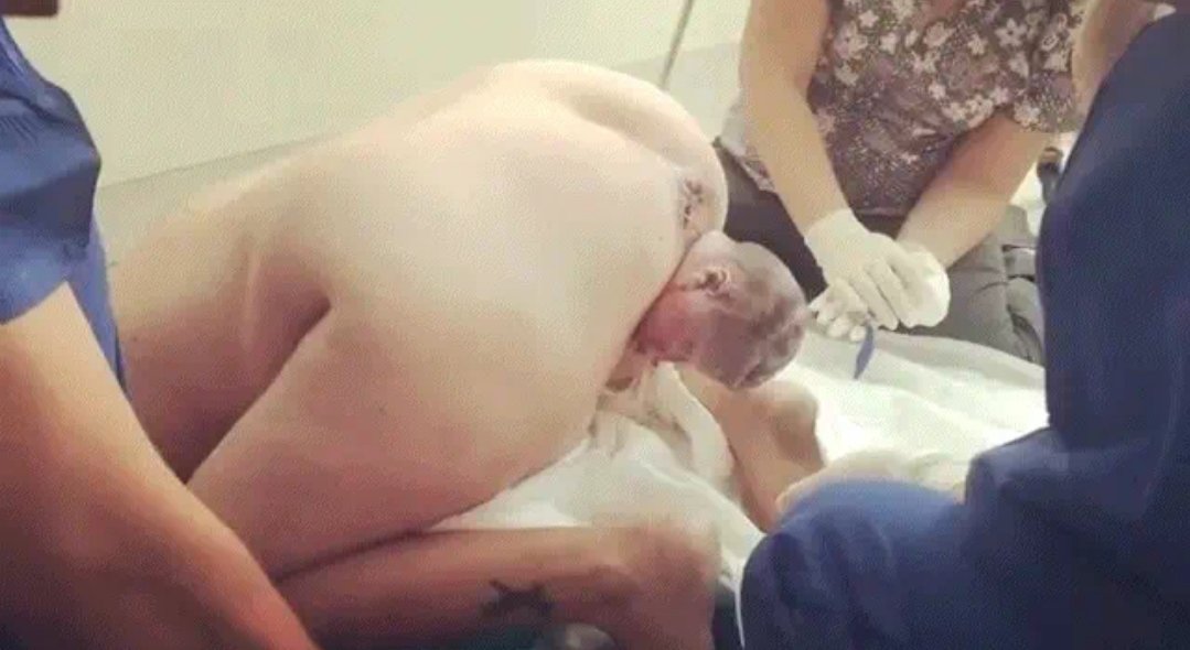 NoVeilFace's tweet photo. Found a gif of this posterior birth, now I actually want to watch the actual video of this birth. https://t.co/kJTeROVe7Y