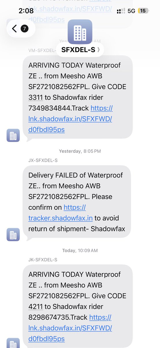 aacharyagopalm1's tweet photo. Dear @Meesho_Official , having very burst experience as all of my prepaid order is rescheduled and later cancelled by your partner @shadofax . There is no call done or receive by rider. Either align other partners or don’t take order https://t.co/72KZRpbsHx