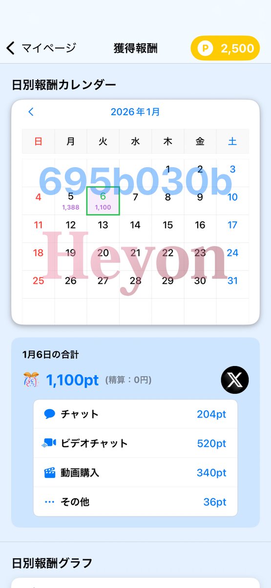akiten_mail's tweet photo. 1月の報酬は2488pt!
フィルターで可愛く稼げる!
メール返信率◎のメルレ・チャトレアプリHeyon - ヘヨン
アプリの詳細は@Foca_n_Francから
紹介ID:【695b030b】
#Heyon #メルレ https://t.co/evgxaQSInP