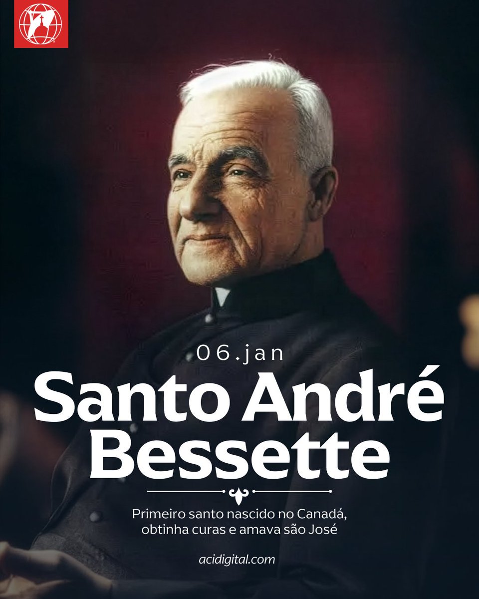 acidigital's tweet photo. Hoje (6) a Igreja celebra o "porteiro" que se tornou o primeiro santo canadense. 🇨🇦 

Santo André Bessette não era um grande orador ou um teólogo famoso. Por 40 anos, ele foi apenas o porteiro de um colégio. Mas sua humildade era tão profunda e sua fé em São José tão inabalável, que milhares de pessoas o procuravam em busca de consolo e cura.

Ele sempre dizia: "Eu não curo. São José cura". Foi essa confiança total que ergueu o Oratório de São José em Montreal, um dos maiores centros de peregrinação do mundo.

Santo André Bessette (1845–1937) era frade da congregação da Santa Cruz, onde desempenhou funções servis para a comunidade como jardineiro, acendedor de lâmpadas, enfermeiro, barbeiro, garoto de recados e, o mais famoso, porteiro. "Quando entrei para esta comunidade, os superiores me mostraram a porta e permaneci lá por 40 anos", brincou um dia Bessette. 

Suas orações levaram à cura de muitos que estavam doentes, e ele ficou conhecido como o "milagreiro de Montreal". Ele dizia aos doentes para rezar, especialmente a são José. Em 1904, o irmão André e alguns amigos construíram uma capela em honra a são José na encosta de uma montanha. A capela foi ampliada para acomodar o número cada vez maior de peregrinos e, em 1917, foi construída uma igreja com uma cripta e capacidade para mil pessoas.

Com o tempo, o oratório de São José de Montreal, uma basílica menor e santuário nacional, seria construído com a igreja com cripta em sua base. A pequena capela do irmão André ainda pode ser vista hoje, embora tenha mudado de lugar para dar espaço à basílica. O oratório é o maior local de peregrinação do mundo dedicado a são José.

Milhares de pessoas escreveram ao frei André pedindo orações quando ele estava vivo. Ele morreu aos 91 anos, cercado por membros de sua comunidade. Um milhão de pessoas foram ao seu funeral.

Santo André Bessette, rogai por nós! 🙏

📌 Siga @acidigital para mais conteúdo católico.
