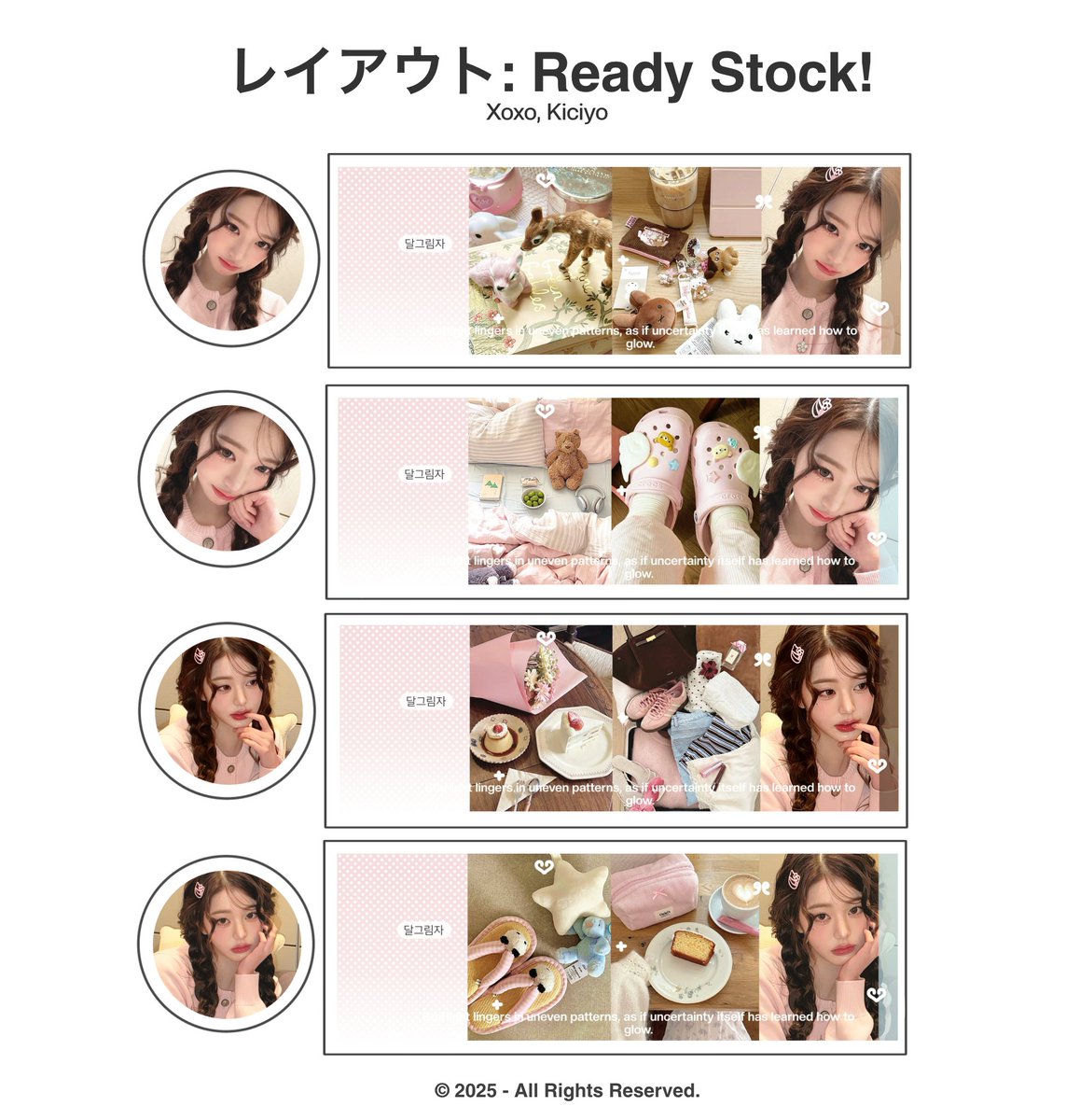 ciyo_ok's tweet photo. help repost? terima kasi 🫶🏻

halo aku ada 8 layout ready stock serba wonyoung dengan harga 8.500 get ava png only, dm me if u interested 📮 #zonauang #zonaba https://t.co/dCKvsJyZqC