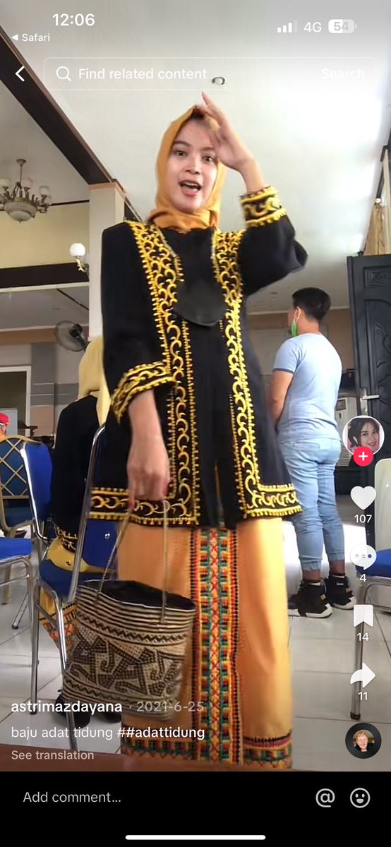This sabahan linangkait kan, lebih kurang mcm tidung punya sulaman skirt tu.