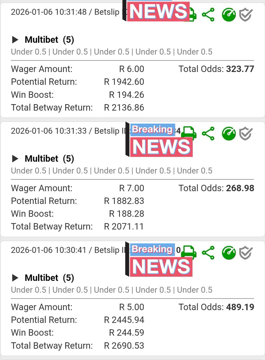 Betway 🇿🇦 ⚽️ 🔞 
1st half under 0.5 Booking yellow card 💛 ✨️ 
1 BW2FD6BC03
2 BW2FD6B856
3 BW2FD6AB9F