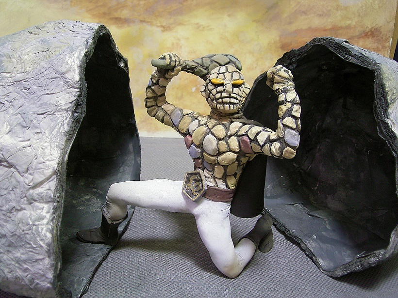 仮面ライダーストロンガーより。 デルザー軍団の幹部「岩石男爵」です