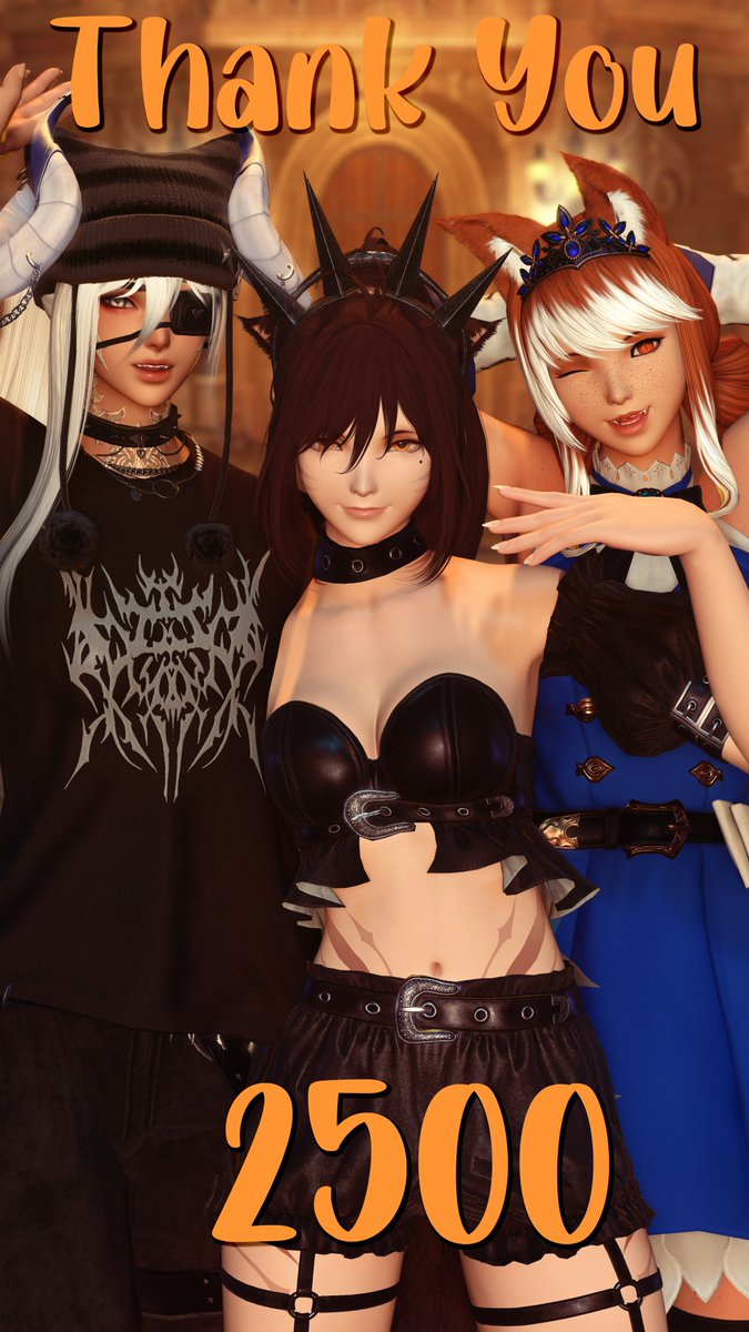 🎉2500 Follower Appreciation Raffle!🎉

3 Winners will receive their choice of:
1 Mogstation Outfit
&amp;
1 Haircut

To Enter:
Follow <a href="/aKyuusune/">Kyuu</a> 
Like💕
Retweet 🔁

Thank you all so much for the love and support last year, here's to another great year together!
Love, Kyuu &amp; Co.💛🧡🤍